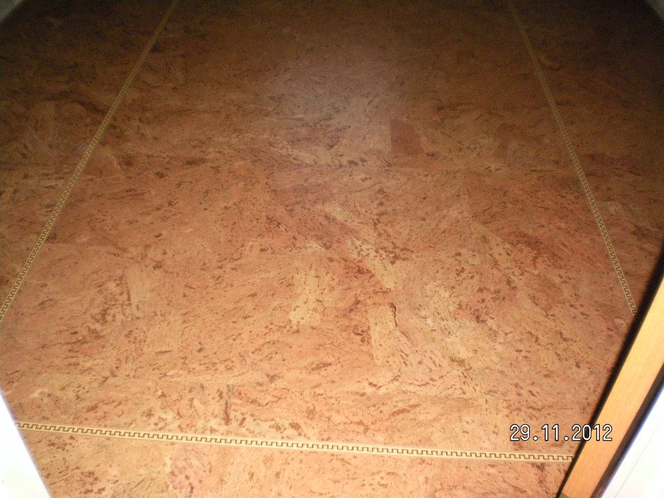 Korkparkett im Wohnzimmer